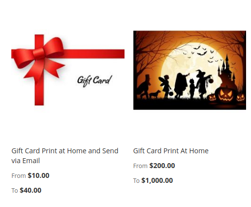 Gift Card Product