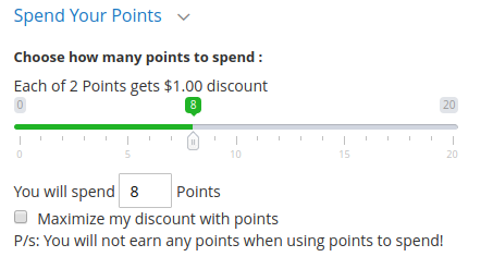 Spending Reward Points